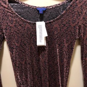 NWT velvet long sleeve🔮